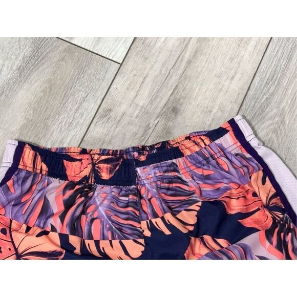 NIKE DRI FIT HAWAIIAN FLORAL ATHLETIC RUNNING SHORTS SIZE M - Picture 3 of 6